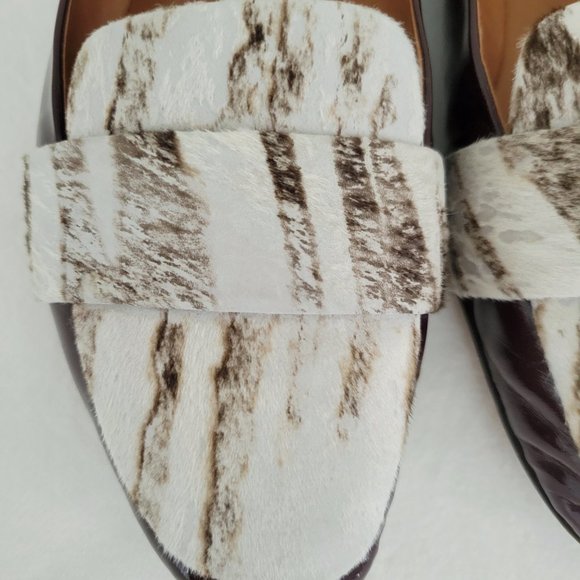 Reed Krakoff cranberry and gray patent leather flats size 39 - Picture 4 of 10